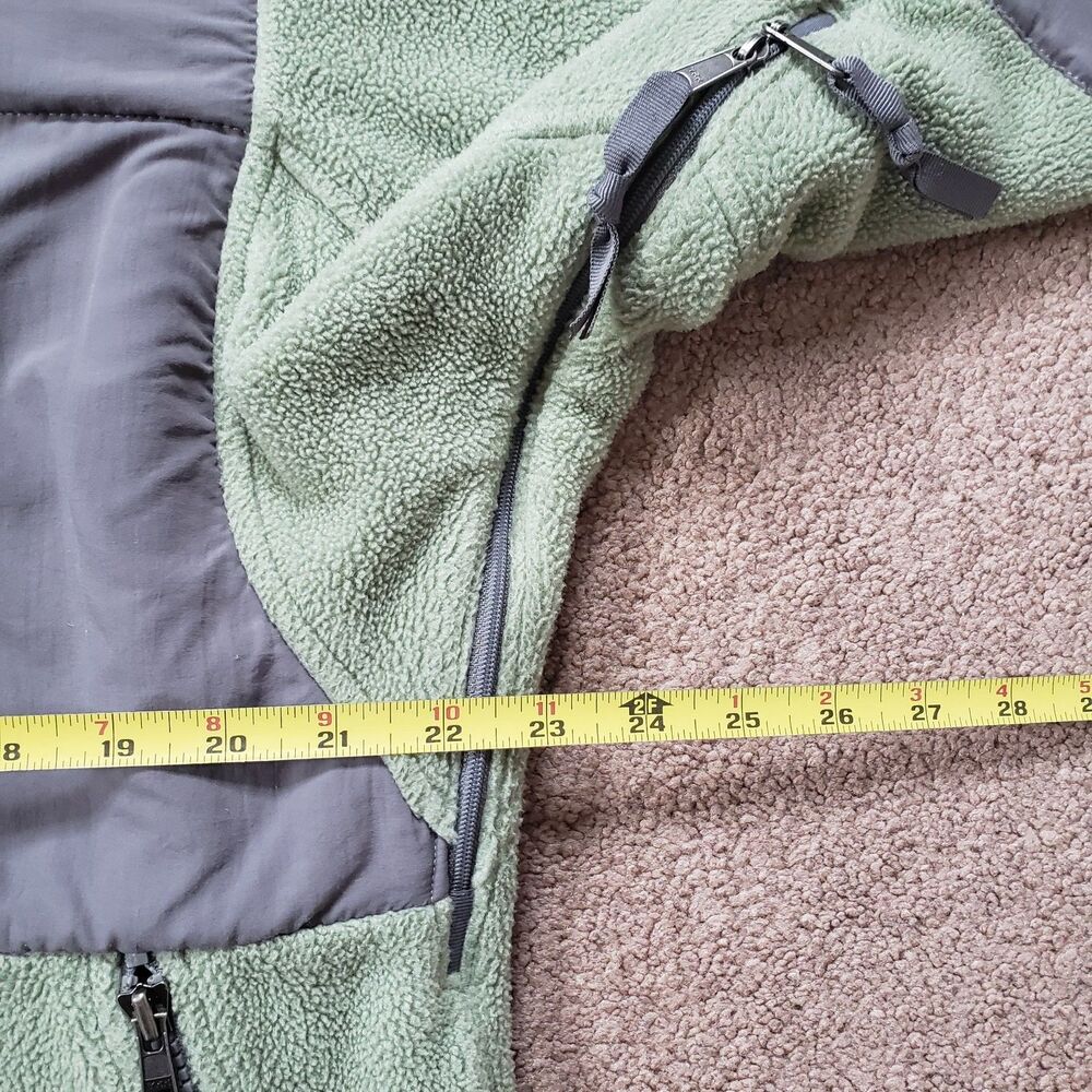The North Face Denali Polartec Fleece Full Zip Jacket Sage Green Gray Size Large - Picture 9 of 9